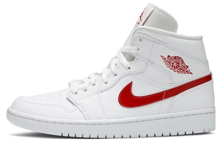 Air Jordan 1 Mid ‘White University Red’ Women’s