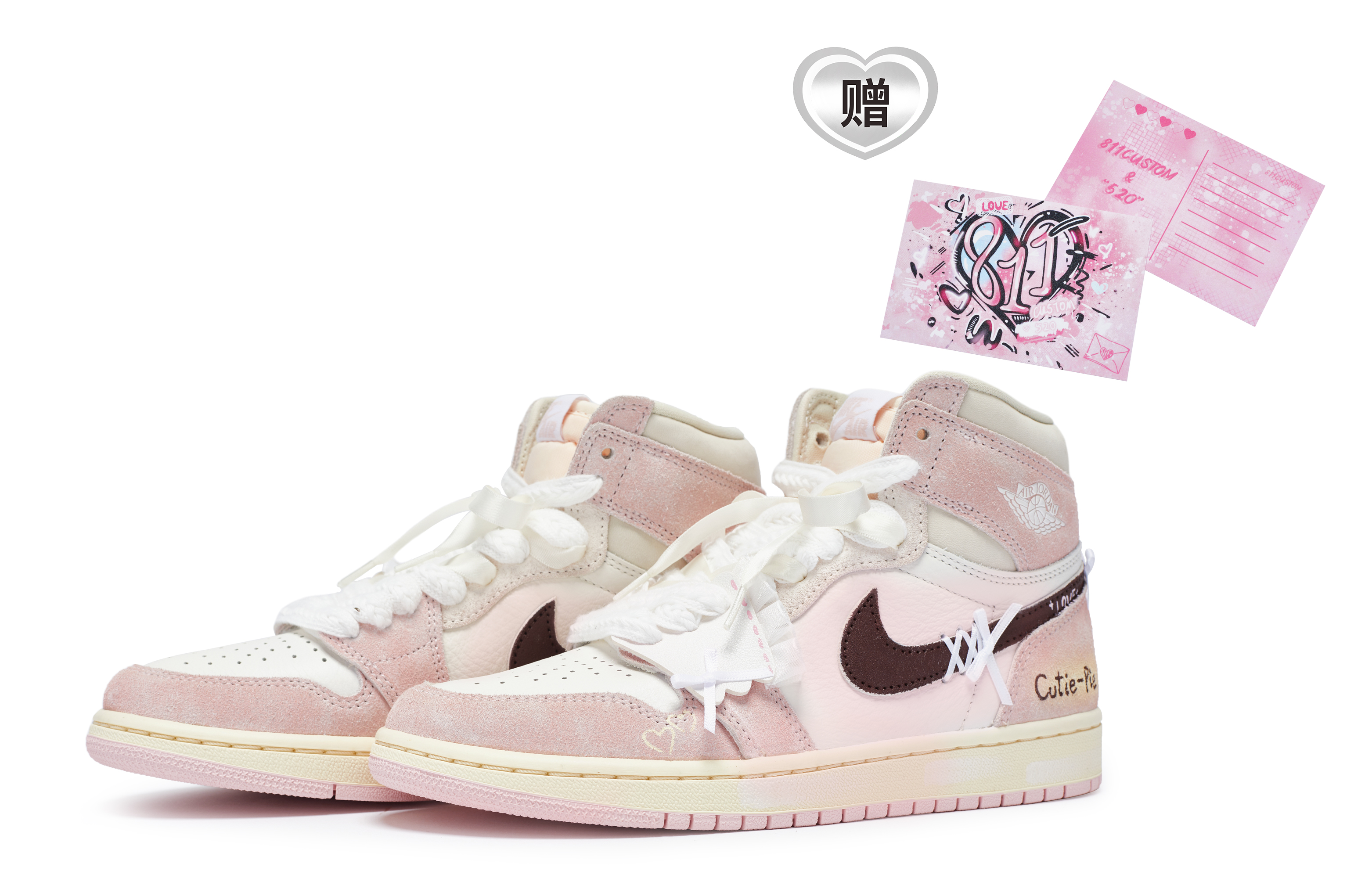 Jordan Air Jordan 1 811 Manufacturing, Skirt Hem Waltz Low top Vintage Basketball Shoes Women’s Pink White