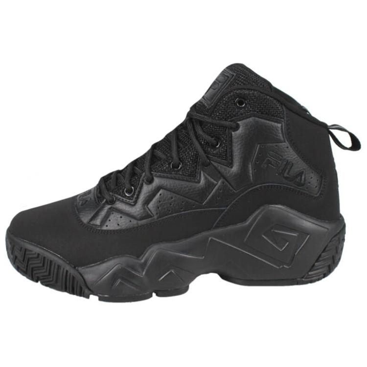 FILA Mashburn Mid top Vintage Basketball Shoes Men's Black