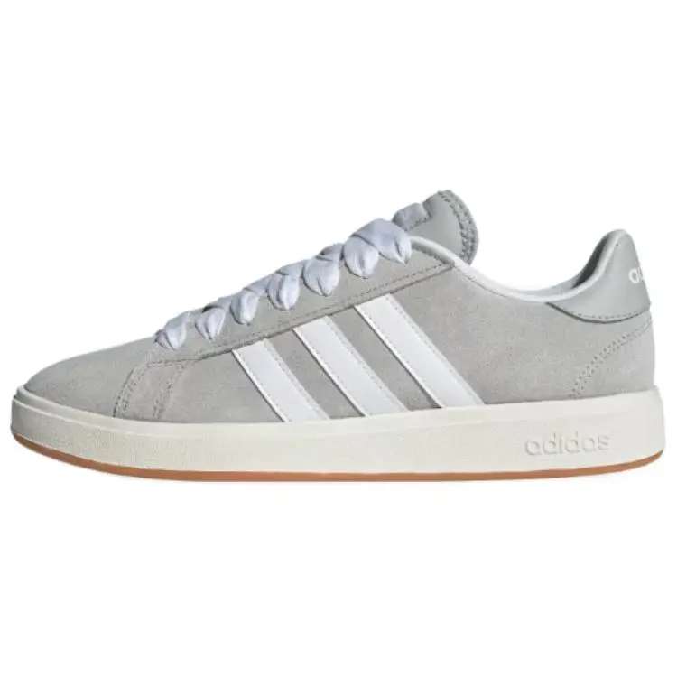 Adidas Grand Court Base 00s Skate Shoes Unisex Low Top Gray White