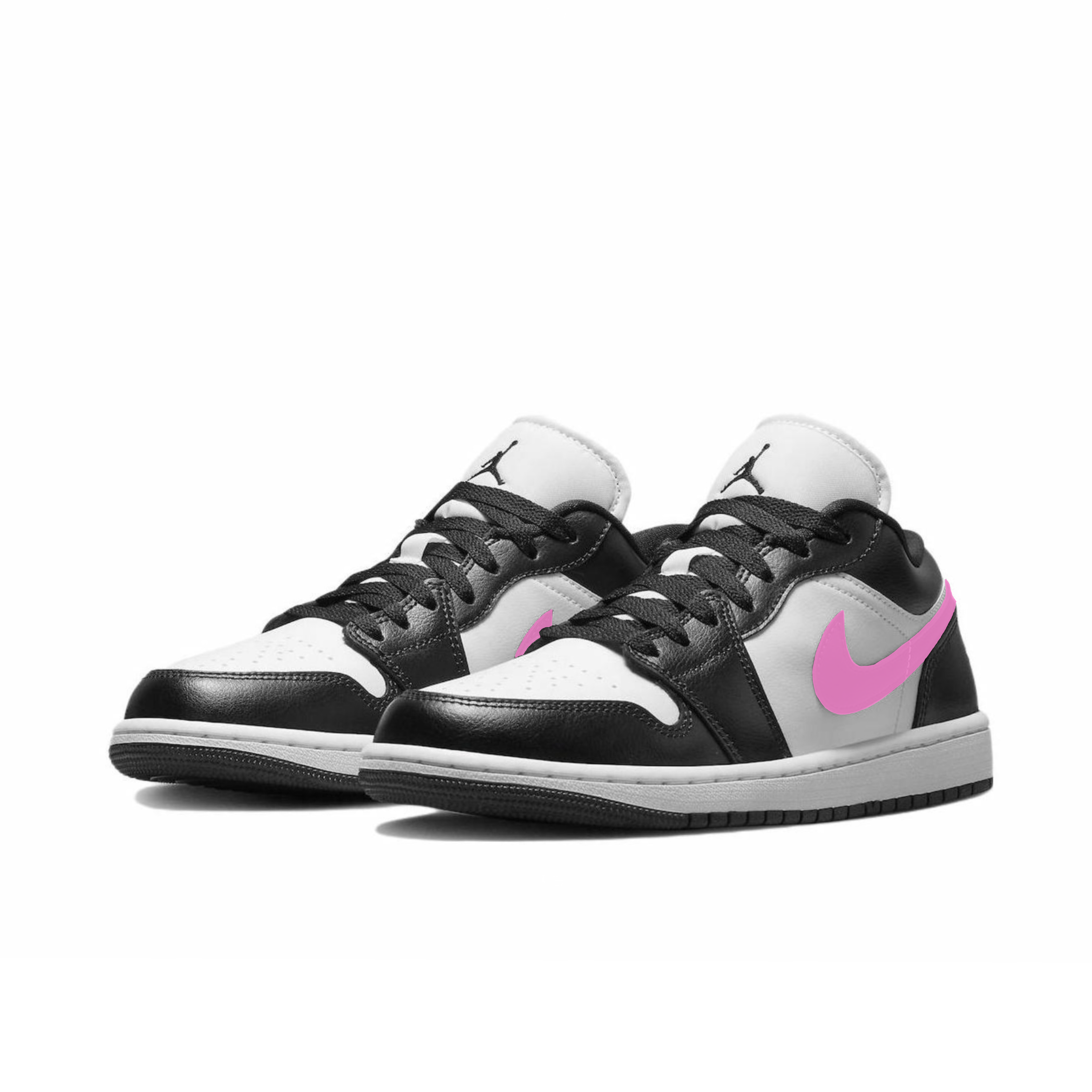 Jordan Air Jordan 1 Cushioning Slip Resistant Low top Vintage Basketball Shoes Women’s Rose Red