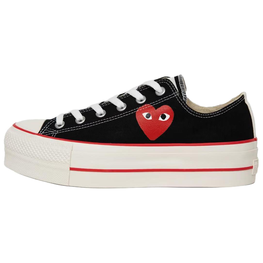 Converse x CDG Play Chuck Taylor All Star Low top Canvas Shoes Unisex Black