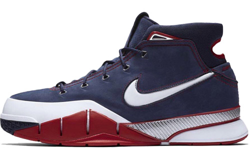 Nike Zoom Kobe 1 protro zk1 usa Kobe America Team OG style simple and comfortable high top retro basketball shoes men's blue 2018 version