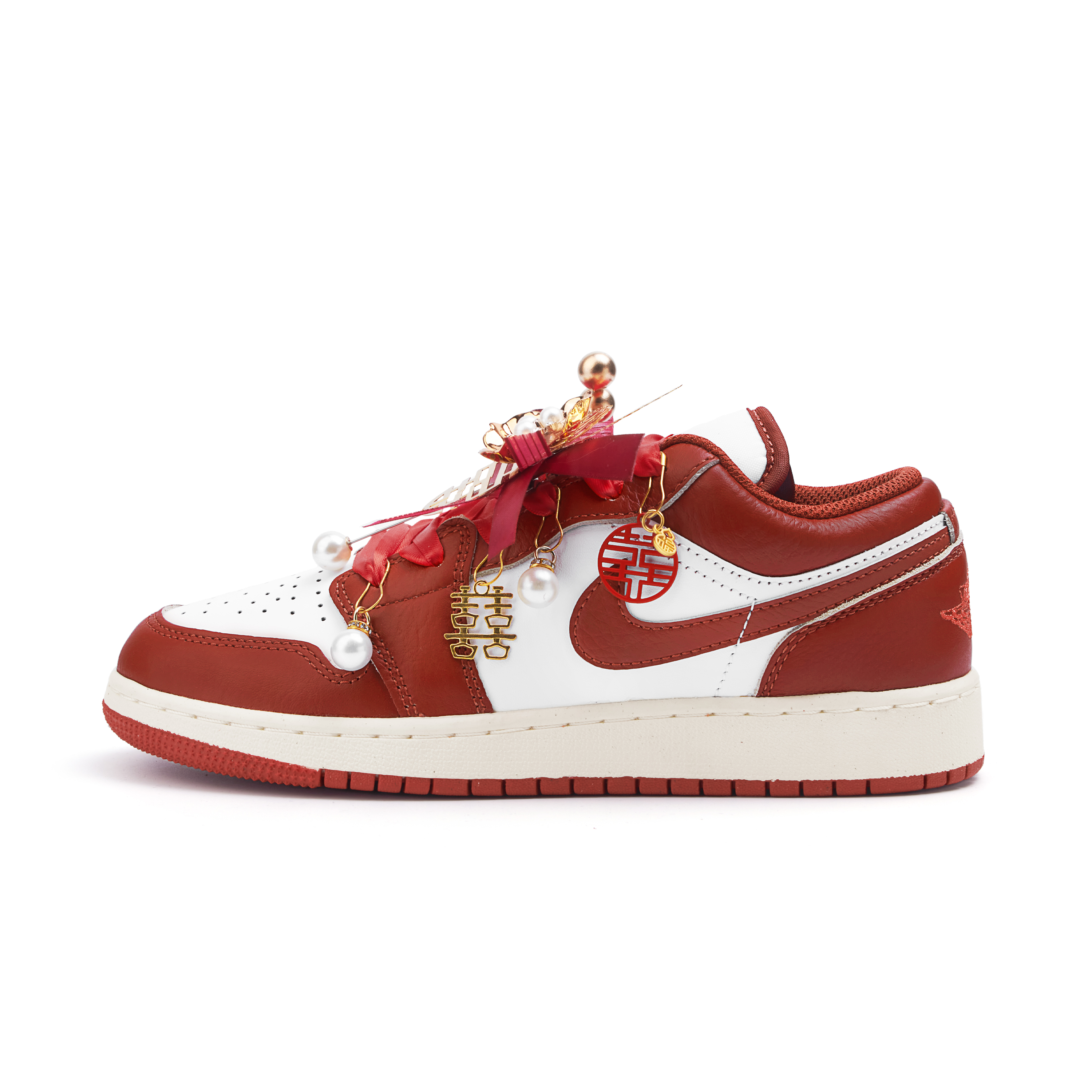 Jordan Air Jordan 1 Low top Vintage Basketball Shoes Women’s Red
