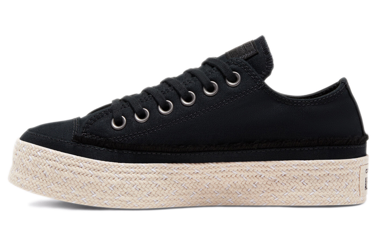 Женские слипоны Converse Chuck Taylor All Star Espadrille (черные) — фото 1