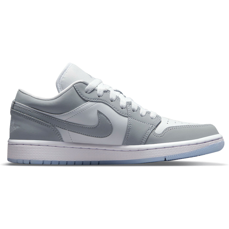 Jordan Air Jordan 1 Slip Resistant Abrasion Resistant Low top Vintage Basketball Shoes Women’s Gray