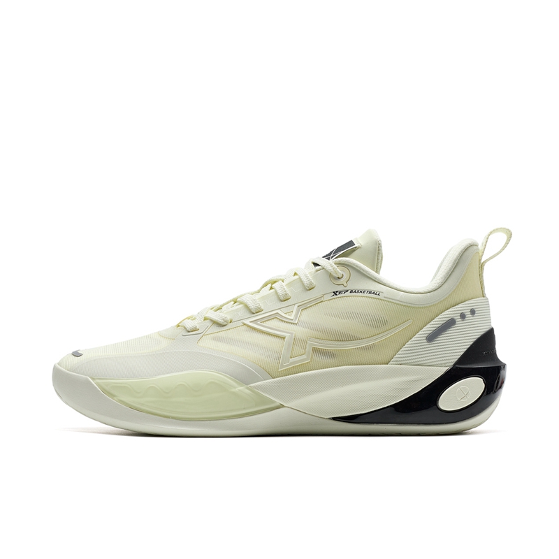 XTEP Light Attack 3 Slip Resistant Abrasion Resistant Low top Basketball Shoes Men’s Yellow Green Black