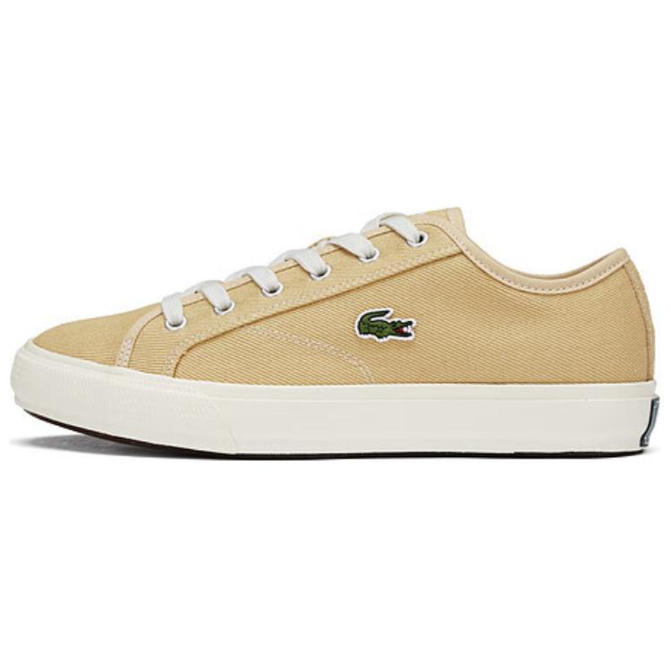 LACOSTE Low top Canvas Shoes Men's Light Brown