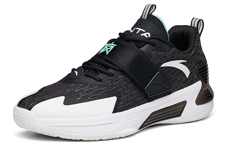Anta Hengsao3 Abrasion Resistant Breathable Abrasion Resistant Breathable Low top Basketball Shoes Men’s Black