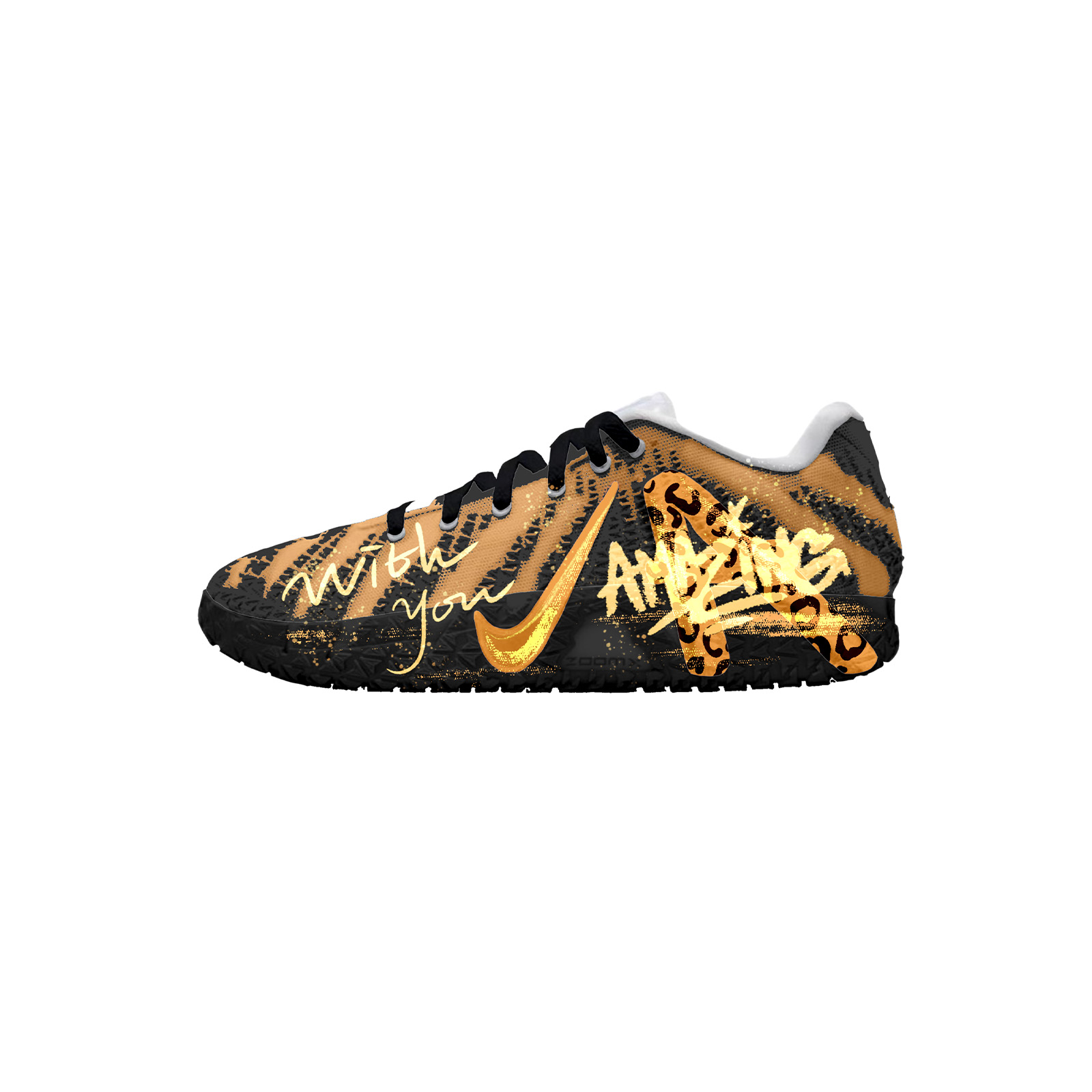 Nike Ja Morant 3 Versatile Comfortable, Practical Tool, Golden Cheetah Abrasion Resistant Abrasion Resistant Low top