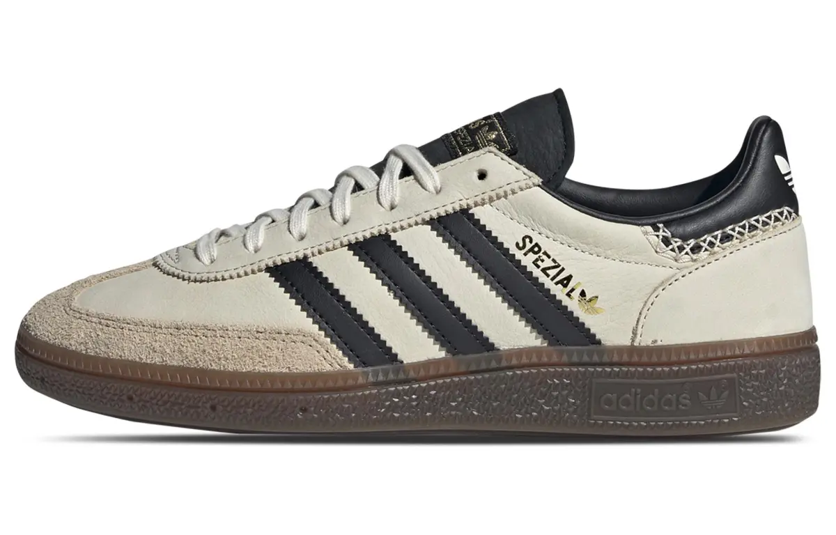 Adidas Originals HANDBALL SPEZIAL Comfortable Round Toe Low top Skateboard Shoes Unisex White