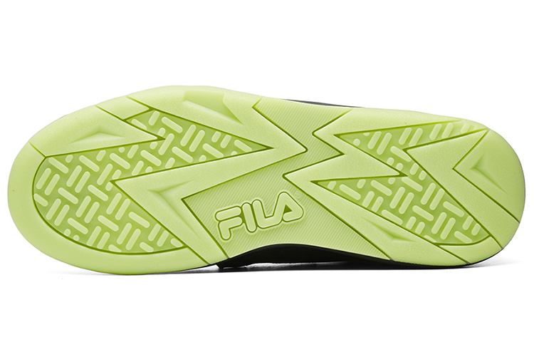 Женские кроссовки Fila Cage (черно-фиолетовые) — Чёрный / фиолетовый / зелёный — фото 5