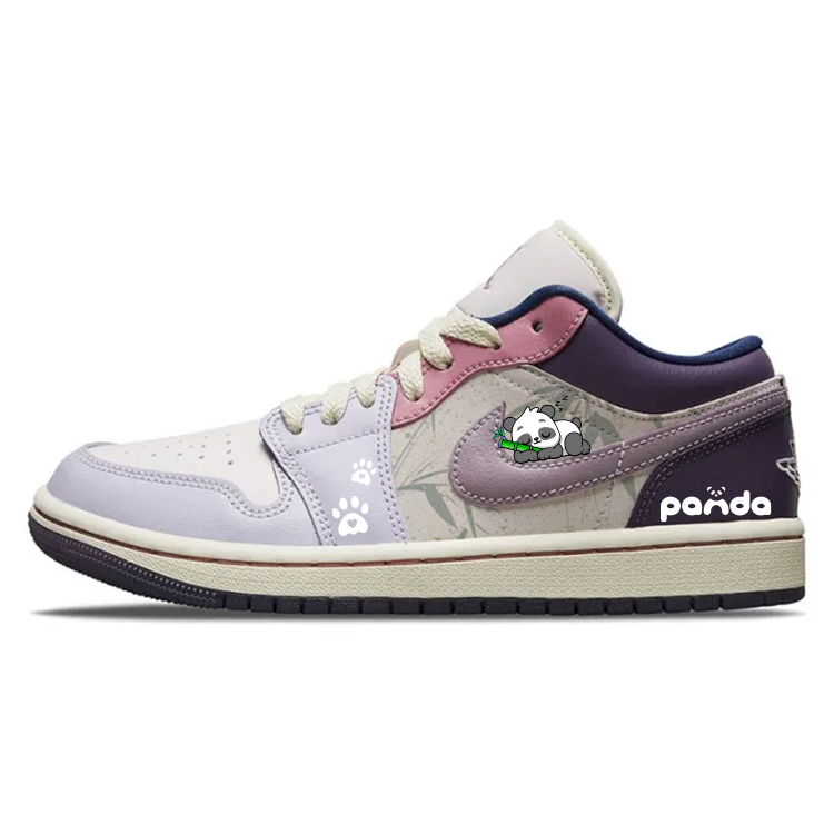Jordan Air Jordan 1 Cute Panda, Sleeping Panda Abrasion Resistant, Breathable, Slip Resistant