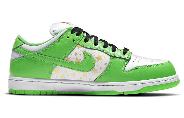 Кеды Nike x Supreme Dunk SB "Mean Green" (бело-зеленые) — фото 2