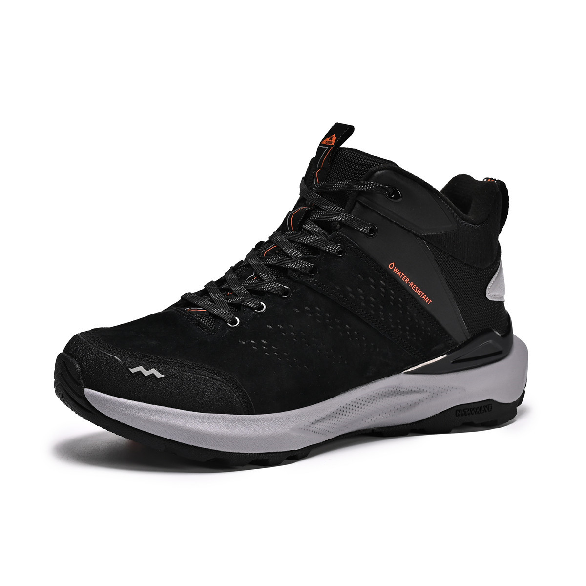 TUTU Slip Resistant And Abrasion Resistant Coverage High Top Hiking Shoes Unisex Black