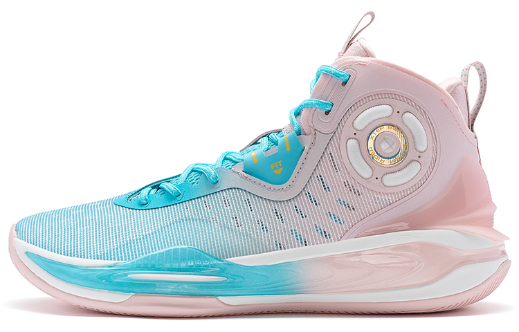 XTEP Wind Style 2 High top Basketball Shoes Men’s Blue Pink
