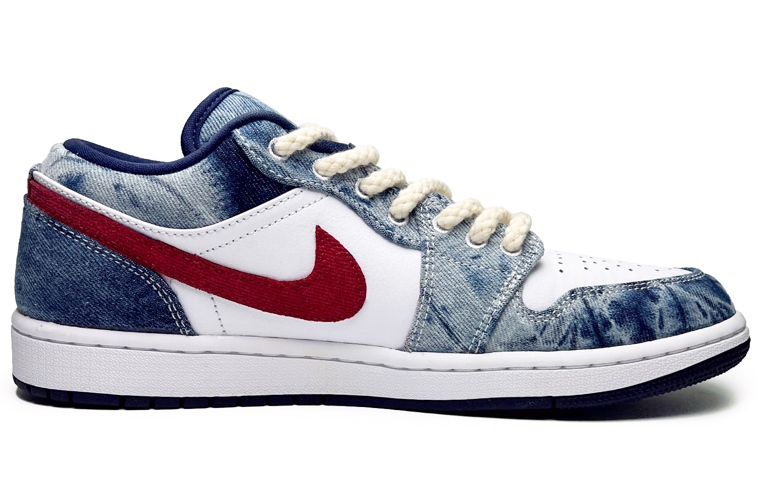 Jordan Air Jordan 1 Low top Vintage Basketball Shoes Men’s Blue White