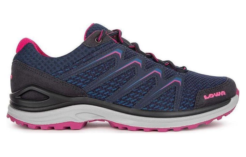 Lowa Maddox Ws Low top Slip Resistant Abrasion Resistant Mountaineering Shoes Women’s Blue Pink