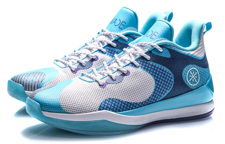 Li Ning Cushioning Rebound Low top Basketball Shoes Men’s Blue White