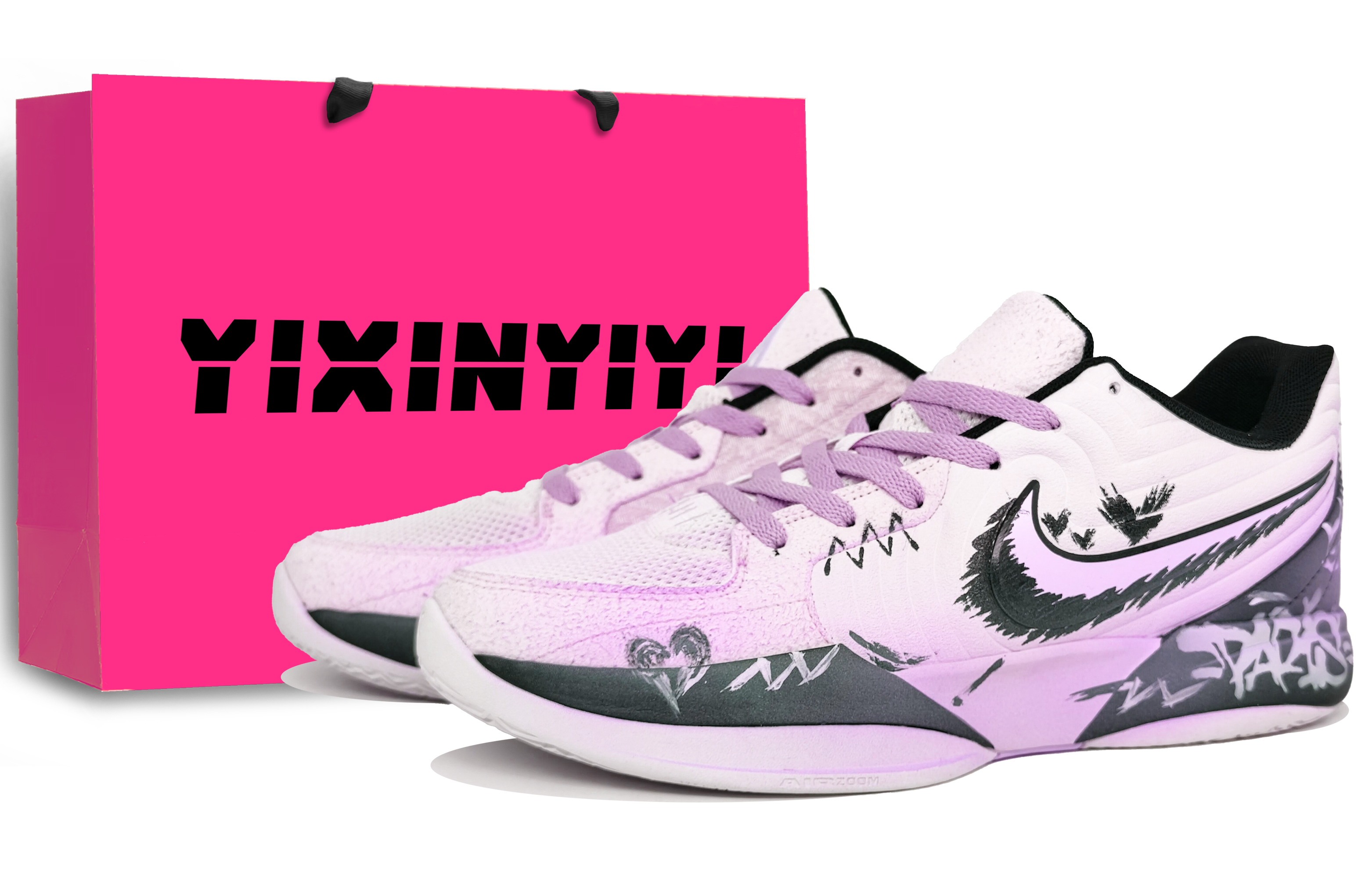 Nike Ja Morant 2 Abrasion Resistant Low top Basketball Shoes Unisex Active Purple
