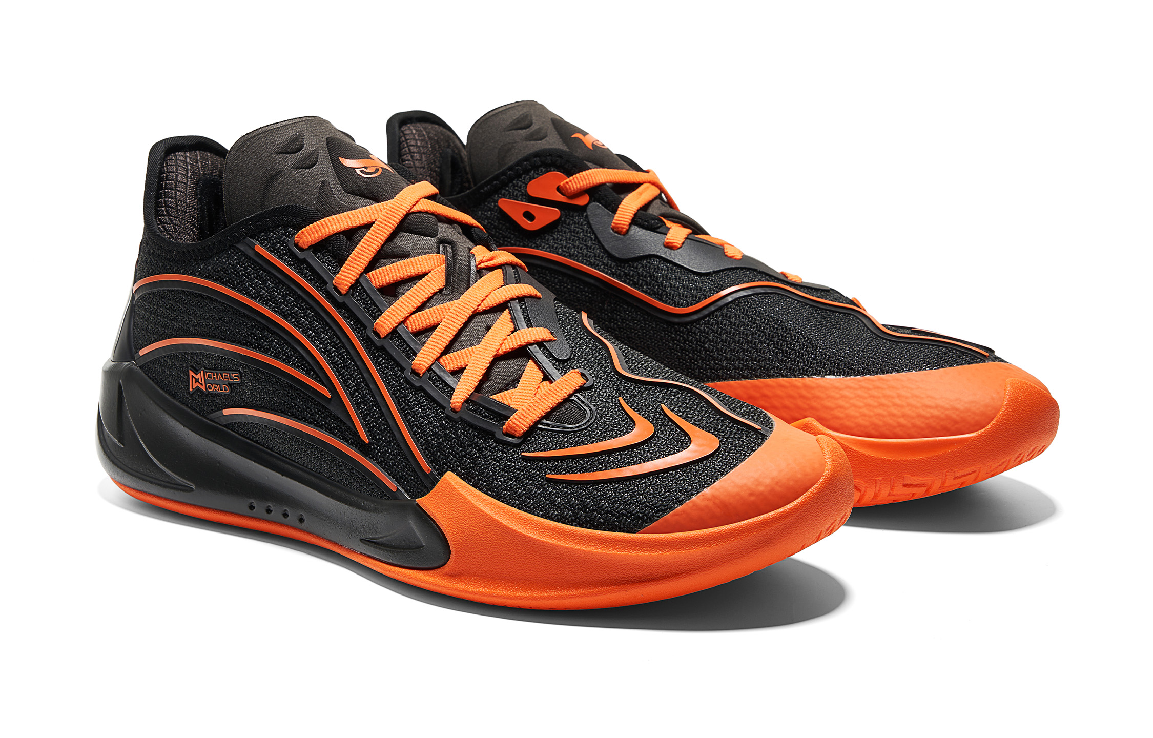 VEIDOORN Basketball Shoes Men’s Low Top Orange