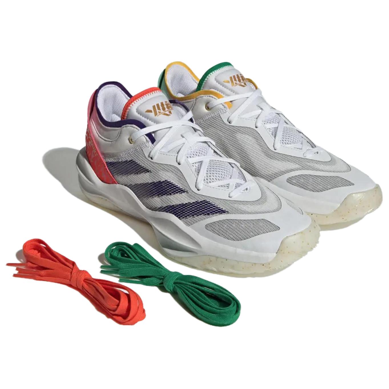 Adidas Adizero Select 2.0 Slip Resistant Abrasion Resistant Low top Basketball Shoes Unisex Gray Red