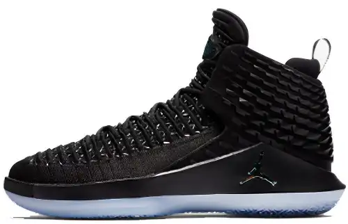 Jordan Air Jordan 32 Black Cat Comfortable and Versatile Shock Absorbing Anti-Slip High Top Basketball Shoes Women's Black