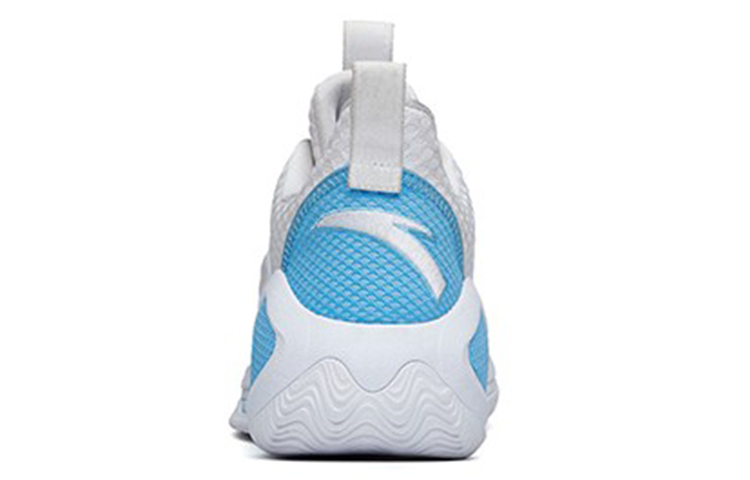 ANTA Alien 3 Basketball Shoes Men's Mid Top Anta White/Light Purple Blue