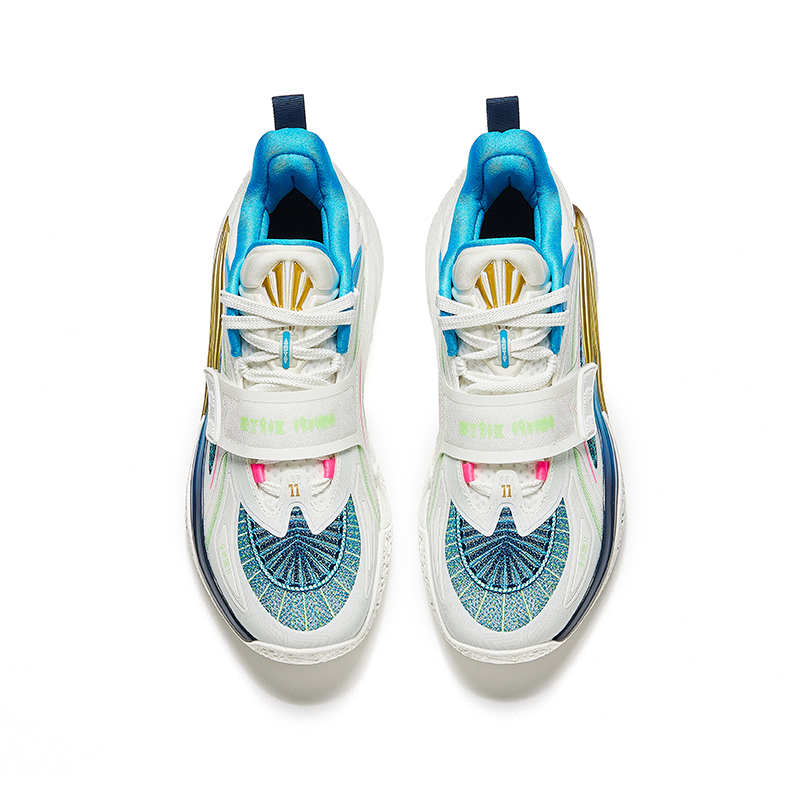 Anta KAI 1 Slip Resistant Abrasion Resistant Low top Basketball Shoes Men’s White Blue