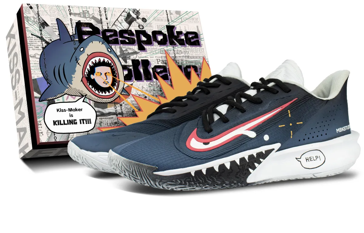 Nike Precision 7 Abrasion Resistant Low top Basketball Shoes Men's Dark Blue