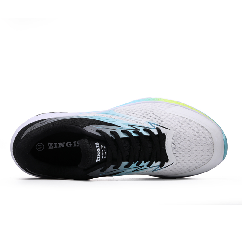 ZINGIS Wind Speed Fourth Generation Pro Slip Resistant And Breathable Mid top Training Shoes Unisex Starry White