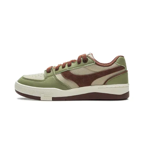 Li Ning Slip Resistant Cushioning Low top Skateboard Shoes Men's Green Umber