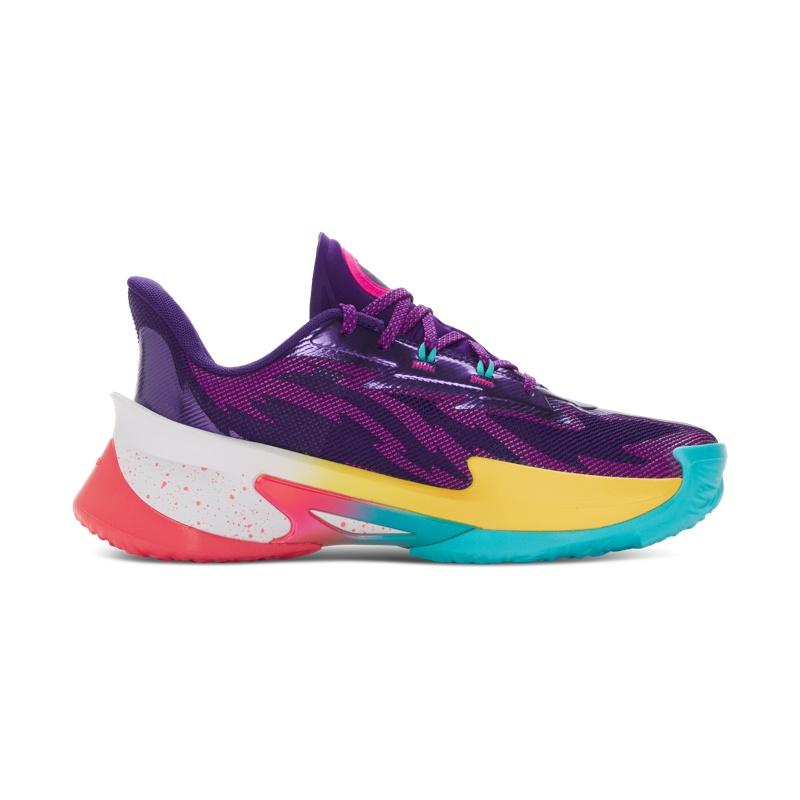 Under Armour CURRY SERIES 7 Cushioning Abrasion Resistant Rebound Basketball Shoes Unisex Purple