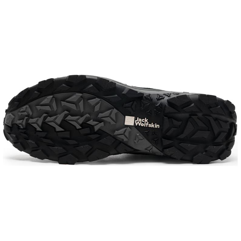 Jack Wolfskin Waterproof Abrasion Resistant Lightweight Mid top Hiking Shoes Men’s Black