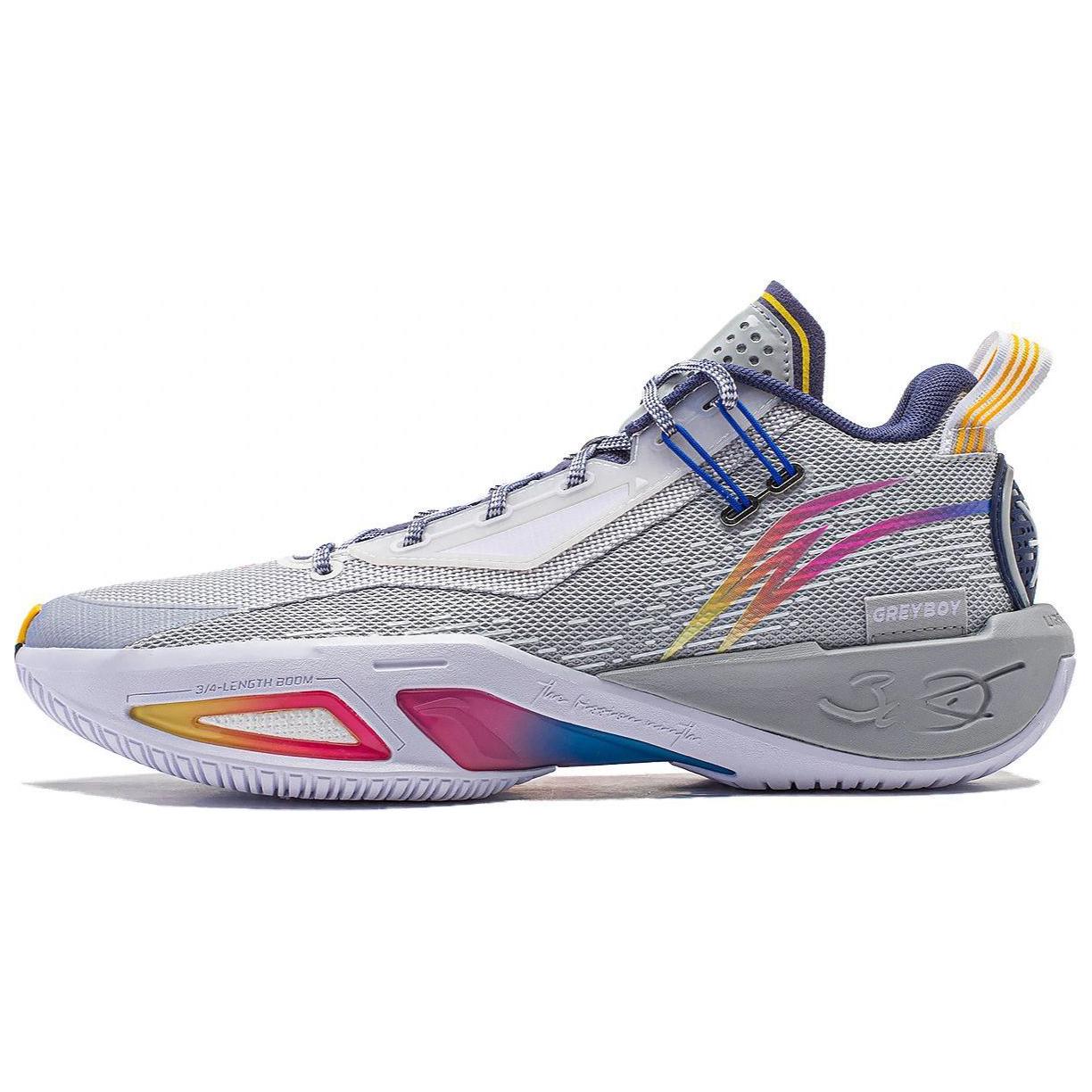 Li Ning Fission 9 Cushioning Slip Resistant Low top Basketball Shoes Men's Gray