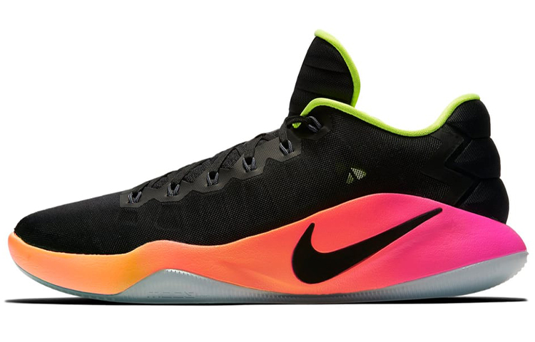 Nike Hyperdunk 2016 Low \"Unlimited\" Practical anti-slip wear-resistant lightweight low-top basketball shoes men's black orange purple
