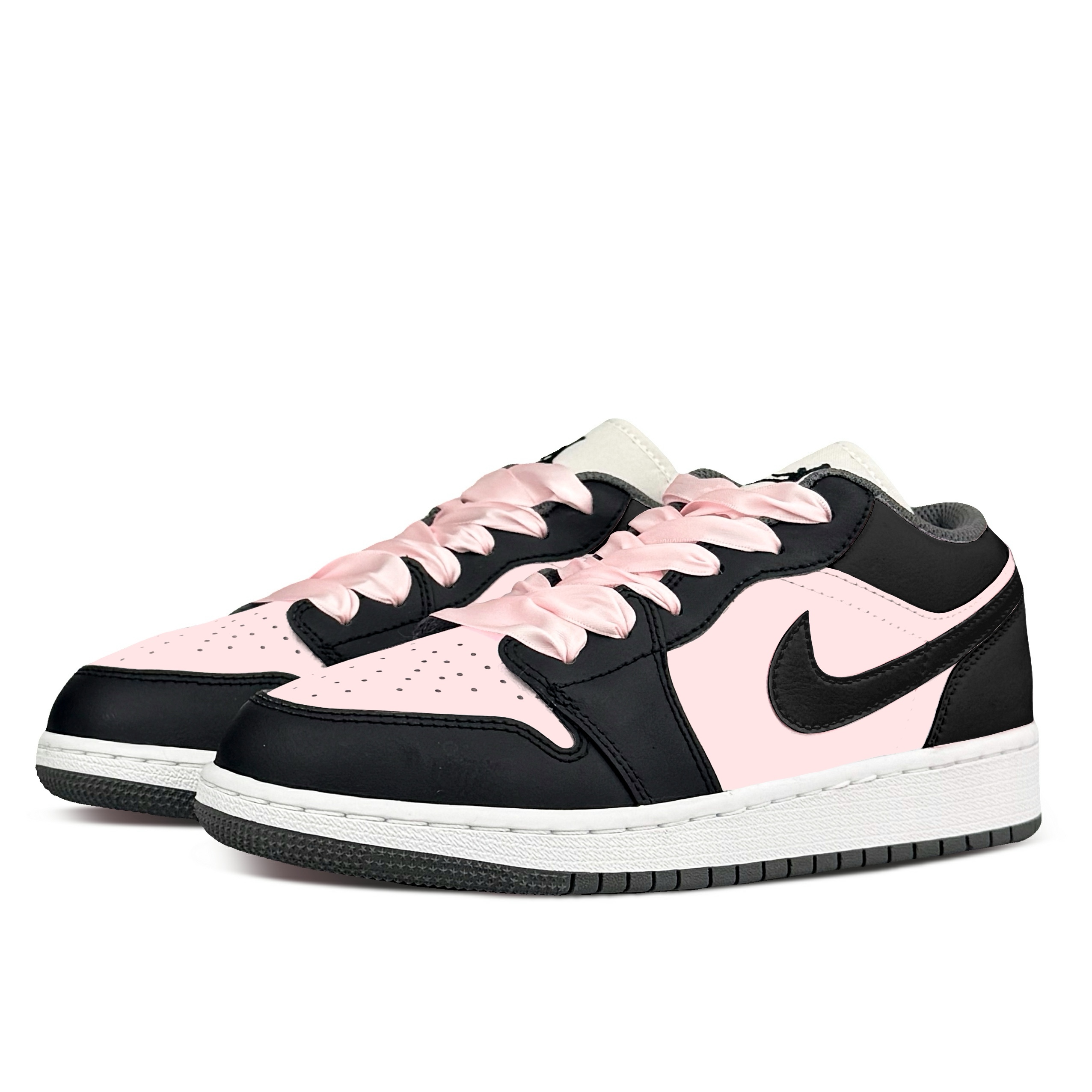 Jordan Air Jordan 1 Abrasion Resistant Abrasion Resistant Low top Vintage Basketball Shoes Women’s Strawberry Pink