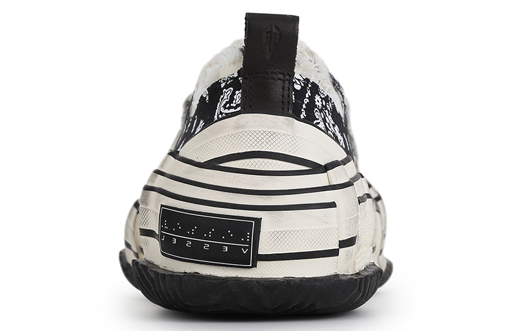 VESSEL G.O.P. Lows Paisley Distortion Low top Canvas Shoes Unisex Black