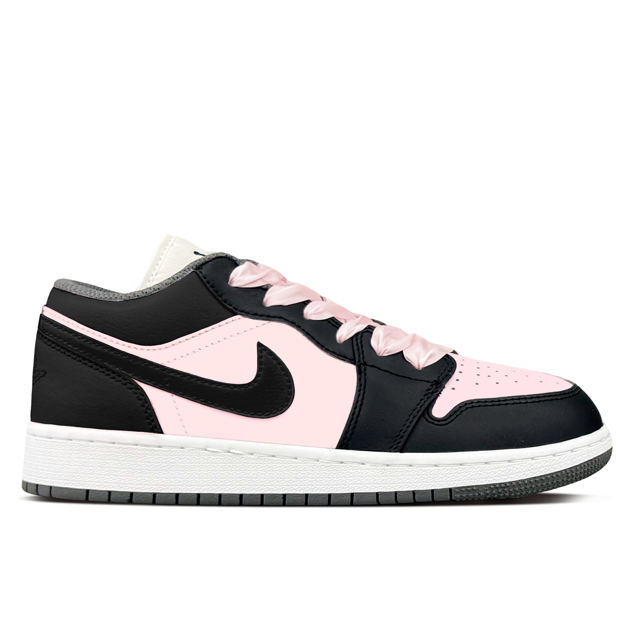Jordan Air Jordan 1 Abrasion Resistant Abrasion Resistant Low top Vintage Basketball Shoes Women’s Strawberry Pink