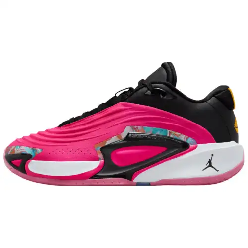Jordan Luka 3 Slip Resistant Abrasion Resistant Low top Basketball Shoes Unisex Pink Black
