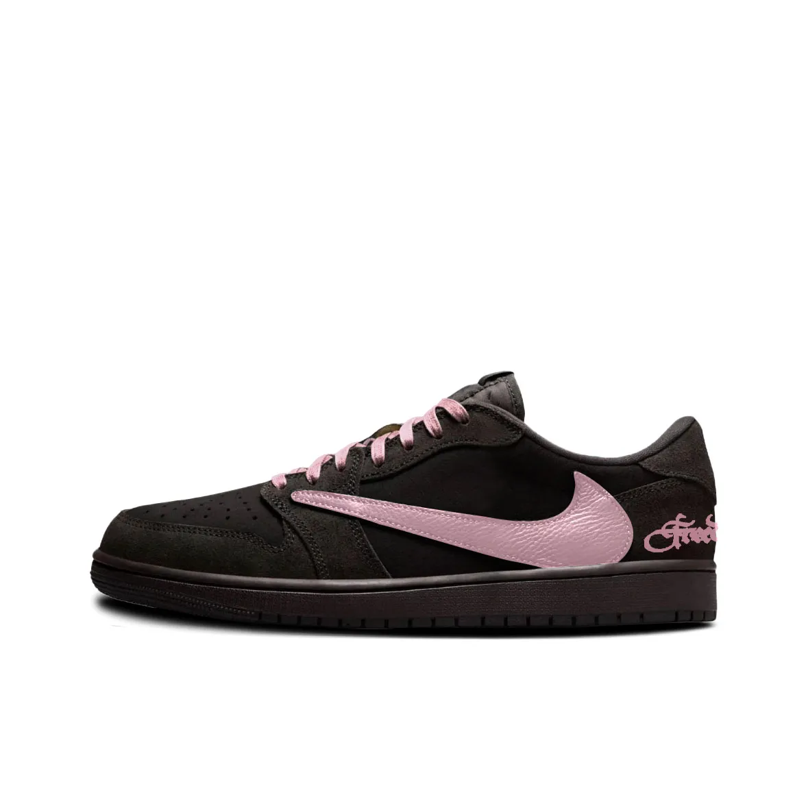 Travis Scott x Jordan Air Jordan 1 Cushioning Slip Resistant Cushioning Slip Resistant Low top Vintage Basketball Shoes