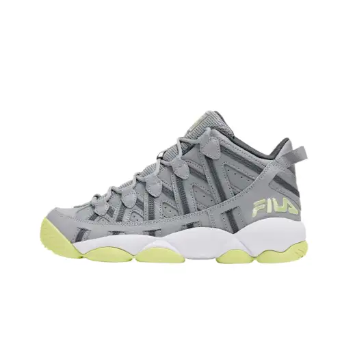 FILA Stackhouse Spaghetti Leather High top Basketball Shoes Unisex Gray