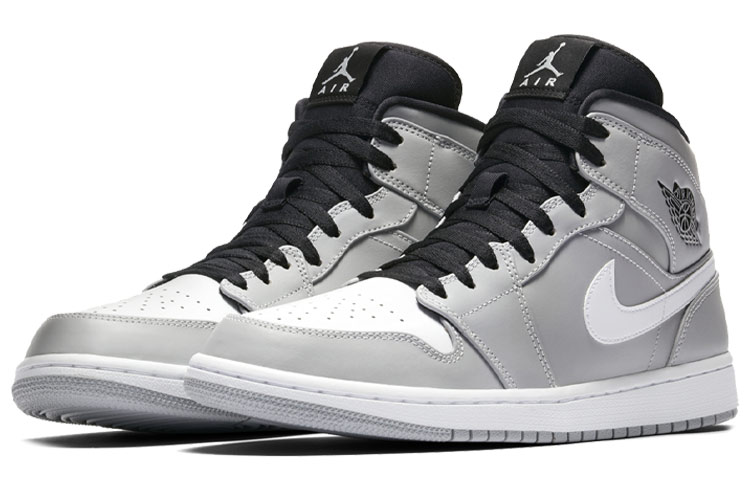 Jordan 1 Mid Wolf Grey Black White