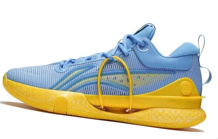 Li Ning Speed 8 Premium Cushioning Slip Resistant Abrasion Resistant Low top Basketball Shoes Men’s Blue Yellow