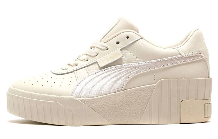 PUMA Cali Skateboard Shoes Women's Low Top Light Yellow