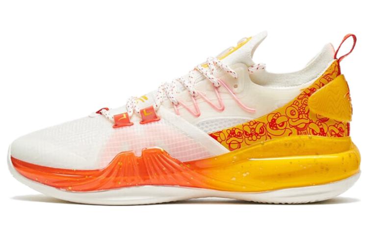 XTEP Jeremy Lin 2SE Low top Basketball Shoes Men’s White Yellow Red