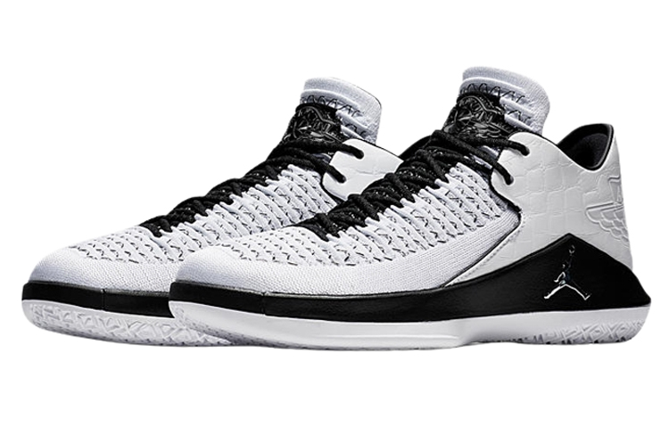 Мужские кроссовки Jordan Air Jordan 32 PF (черно-белые) — фото 3