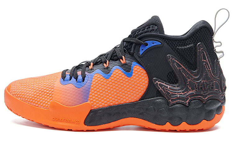 361° LAVA Abrasion Resistant Mid top Performance Basketball Shoes Men’s Black Yellow