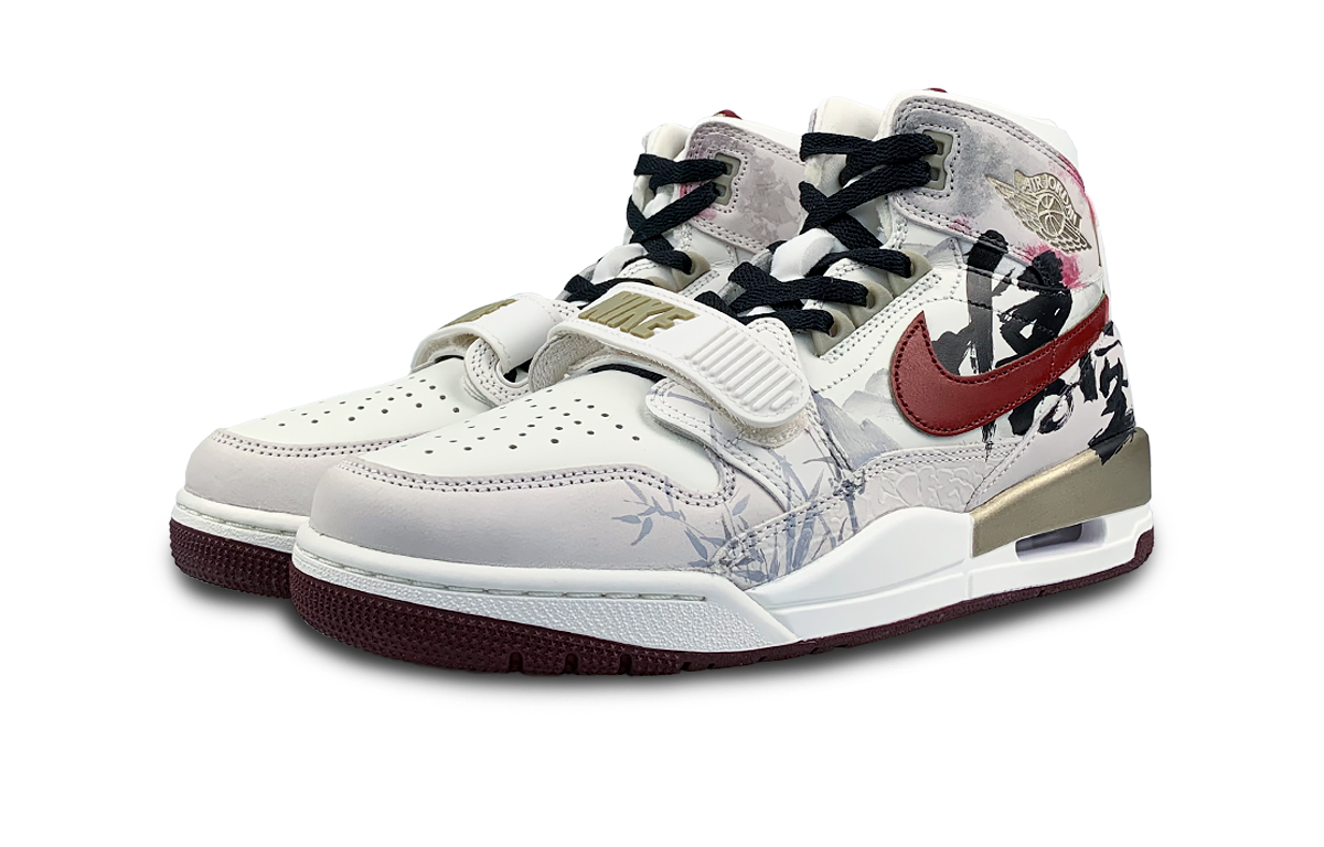 Jordan Legacy 312 Abrasion Resistant High top Vintage Basketball Shoes Men’s White