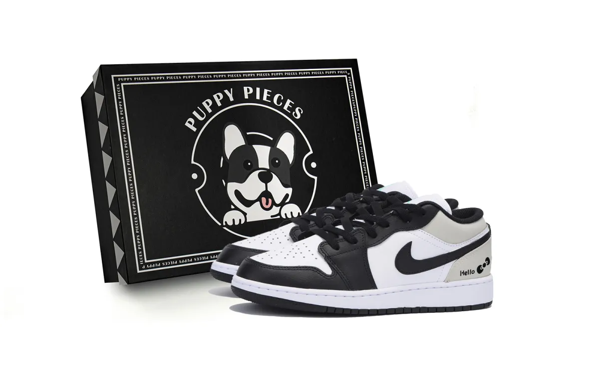 Jordan Air Jordan 1 Vintage Basketball Shoes Men's Low Top White Gray